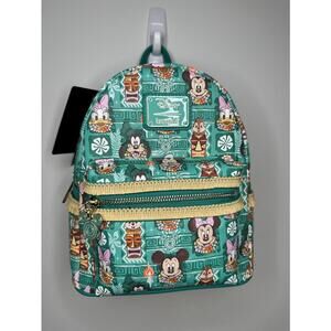 NWT Loungefly Disney Mickey and Friends Tiki Mini Backpack